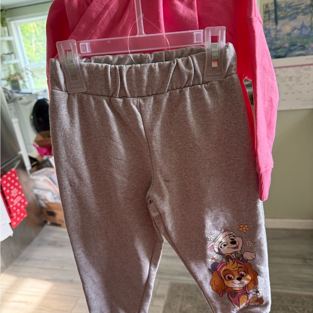 Paw Patrol Pink Team Pawsome Sweatshirt And Pants Set - Picture 2 of 2